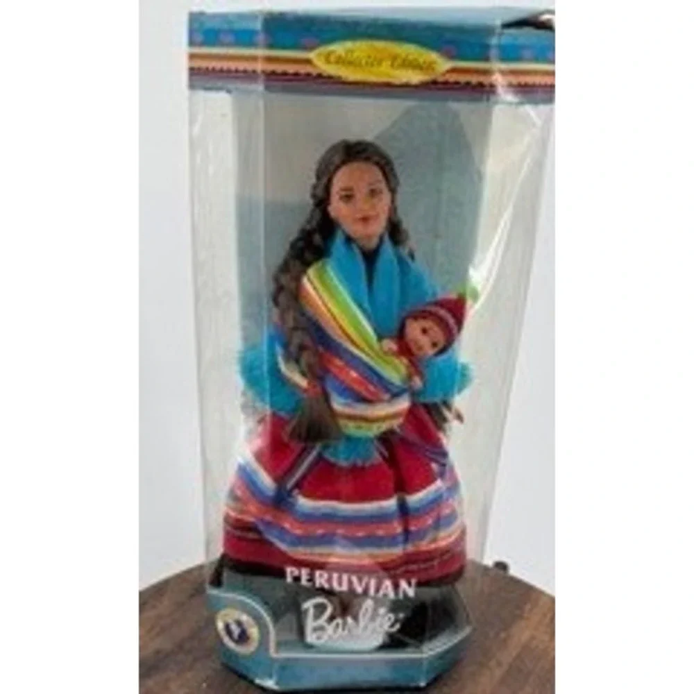 Vintage NEW Mattel 1998 Peruvian Barbie Dolls World Collector Edition Folk